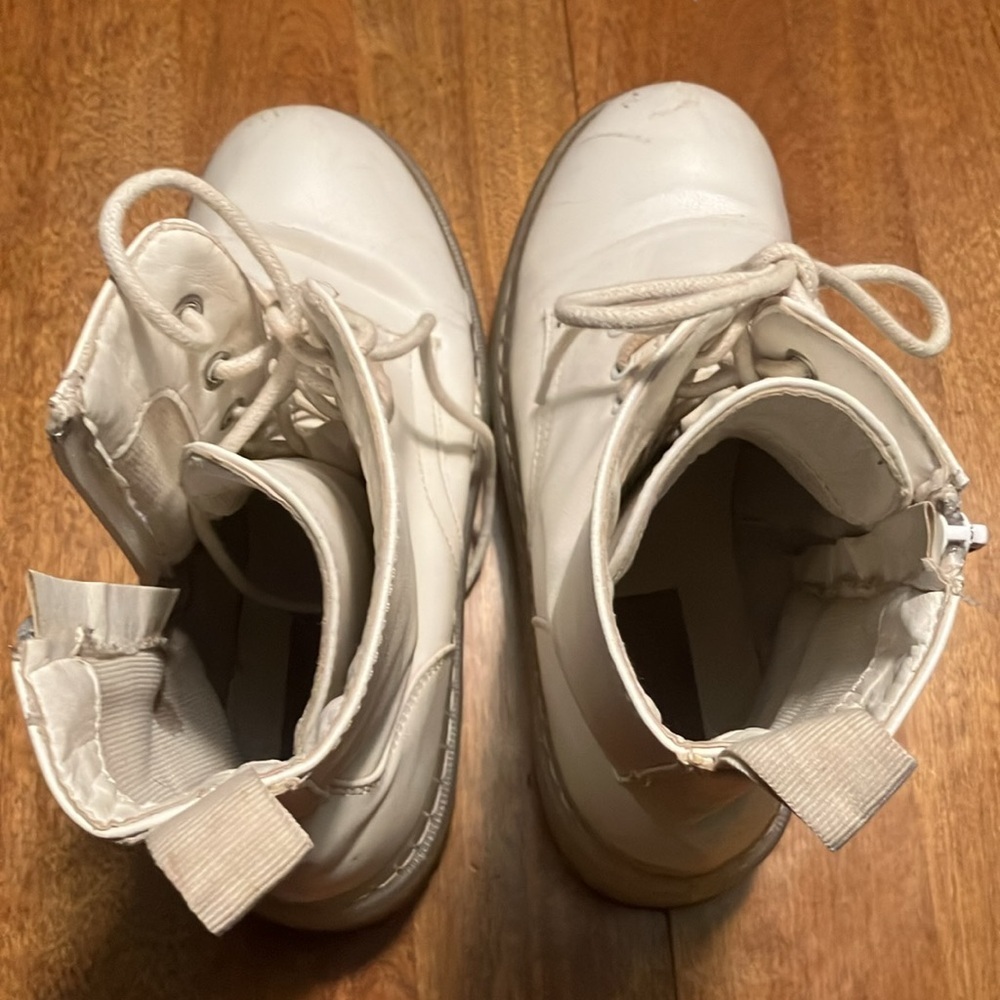 Jellypop moto combat white boot with zippers and jelly soles EU 37 / women’s 6.5 - Picture 13 of 13